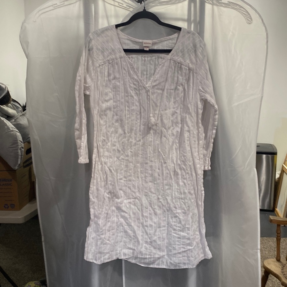 Peasant style linen dress